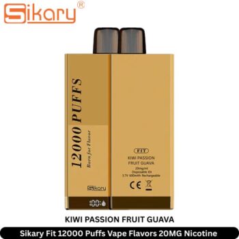 Sikary Fit 12000 Puffs Vape Flavors Kiwi Passion Fruit Guava