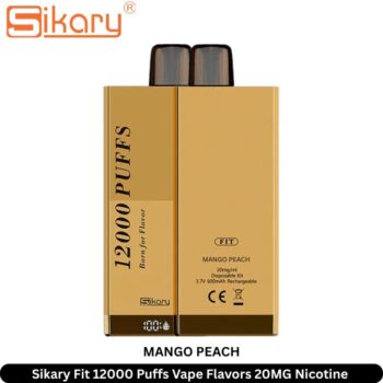 Sikary Fit 12000 Puffs Vape Flavors Mango Peach