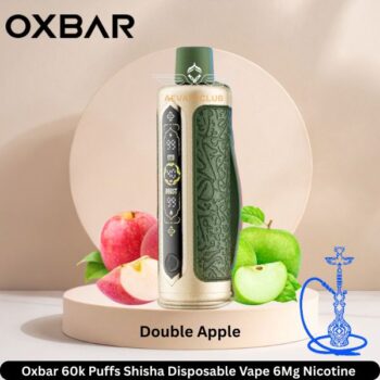 Oxbar 60k Puffs Shisha Disposable Vape Double Apple