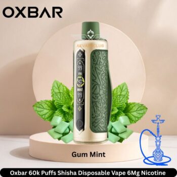 Oxbar 60k Puffs Shisha Disposable Vape Gum Mint