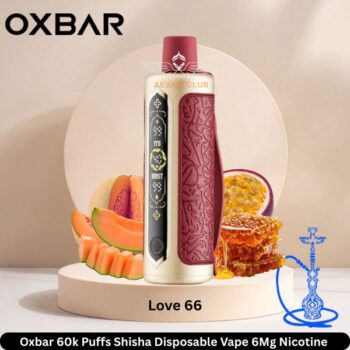 Oxbar 60k Puffs Shisha Disposable Vape Love 66