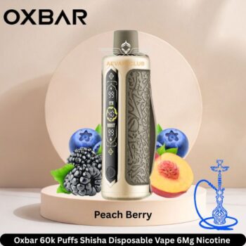 Oxbar 60k Puffs Shisha Disposable Vape Peach Berry