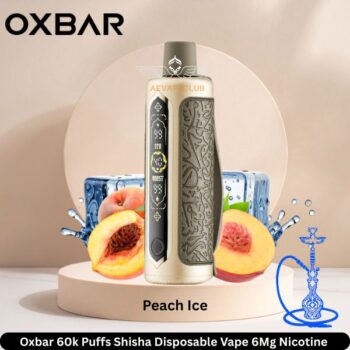 Oxbar 60k Puffs Shisha Disposable Vape Peach Ice