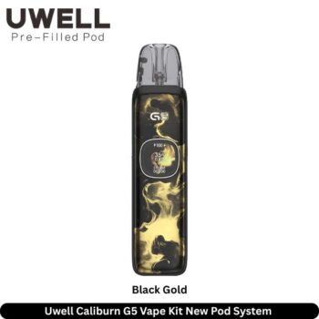 Uwell Caliburn G5 Vape Kit Black Gold