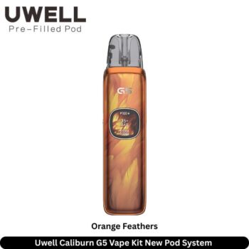 Uwell Caliburn G5 Vape Kit Orange Feathers