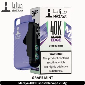 Mazaya 40k Disposable Vape 20mg Grape Mint