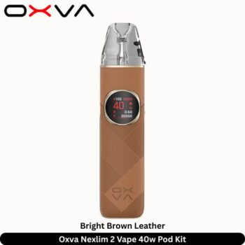 Oxva Nexlim 2 Vape 40w Pod Kit Bright Brown Leather