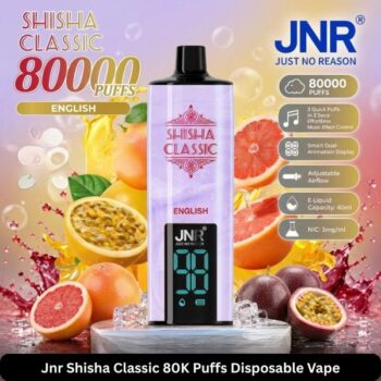 Jnr Shisha Classic 80K Puffs Disposable Vape English