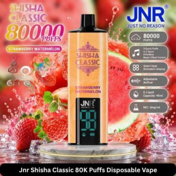 Jnr Shisha Classic 80K Puffs Disposable Vape Strawberry Watermelon