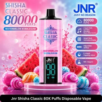 Jnr Shisha Classic 80K Puffs Disposable Vape Watermelon Bubblegum